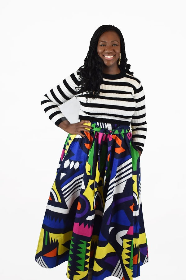 Deneke African Maxi Skirt