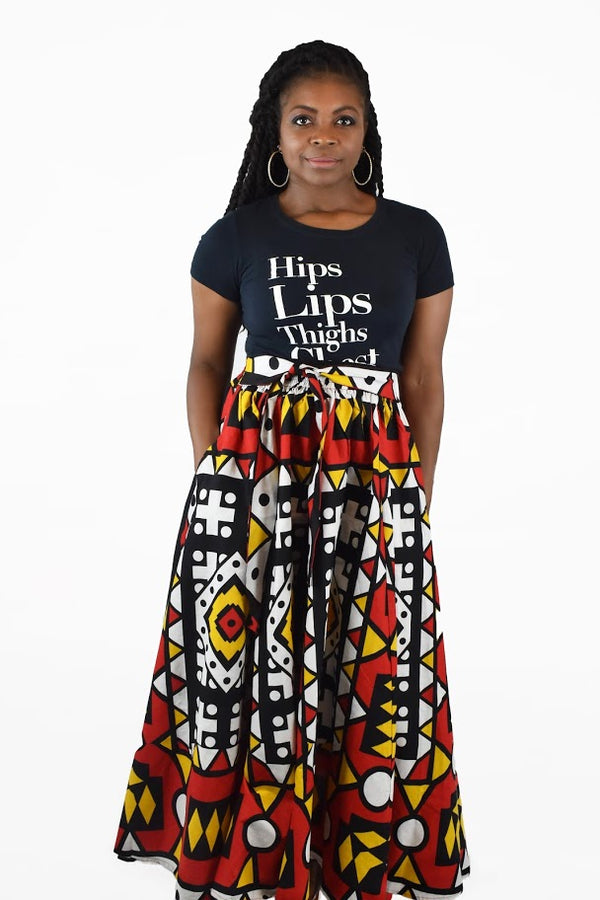 Deneke African Maxi Skirt